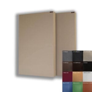 Akustik vægelementer med dobbelt lædermembran - Fås i flere farver og størrelser.