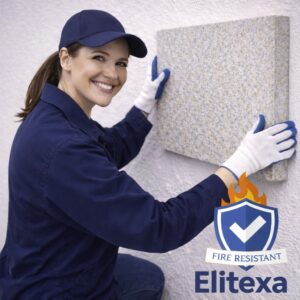 Elitexa brandsikker og lydabsorberende selvklæbende panel