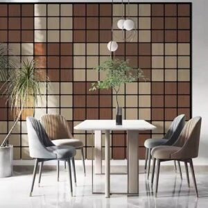 Freja Træ kvadreret akustisk vægpanel - 60x60cm - white oak (3)