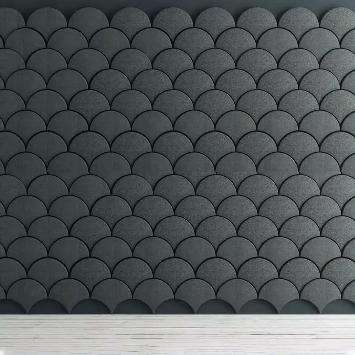 Bilnora Akustikpanel Halvrund af ekstra tæt filt 30x30x0,9cm - Billede 6