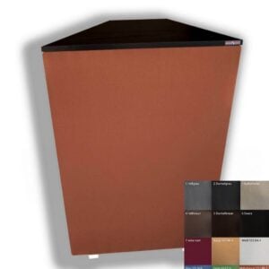 Hjørne basfælde med membran 108x64x23cm - I flere farver