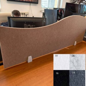 Kontorskillevægge – Bilnora sidepanel til skrivebord 120x40x1,2 cm - Prøve 1