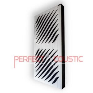 Lyddæmpende plader - med diffusor med bølgetmønster