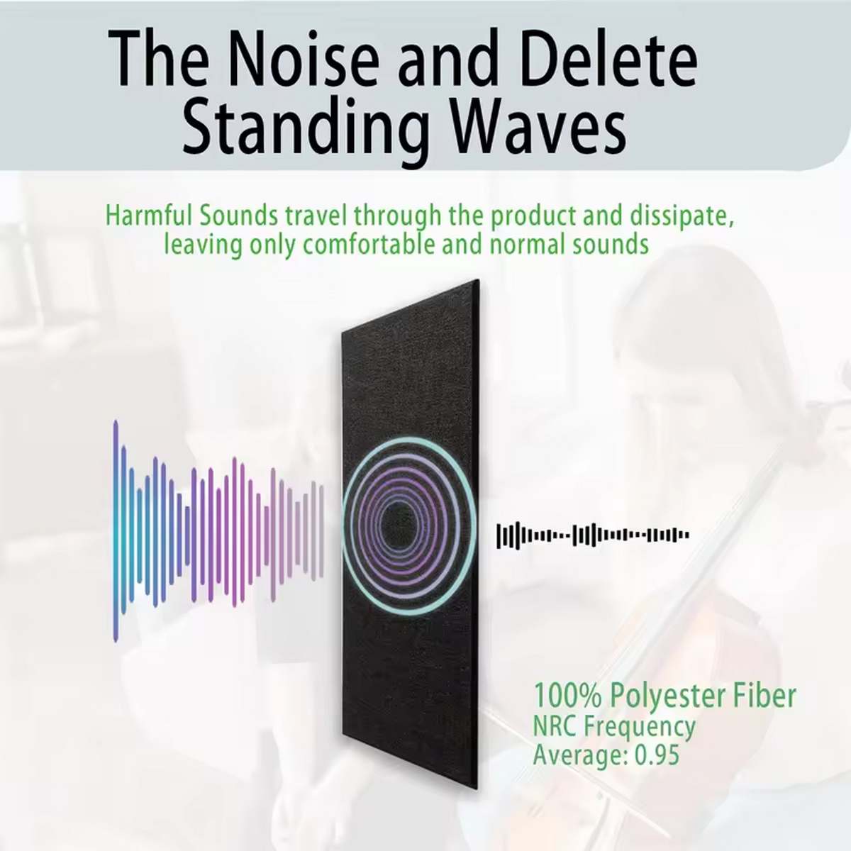 Bilnora ekstra tætte Rund akustiklofter Ø80×1,2cm - Billede 7