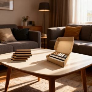 Send en prøve af akustikpaneler