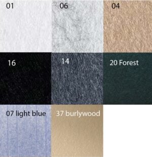 Stribede Bilnora filtpaneler – tilgængelige farver Stribede Bilnora filtpaneler - tilgængelige farver