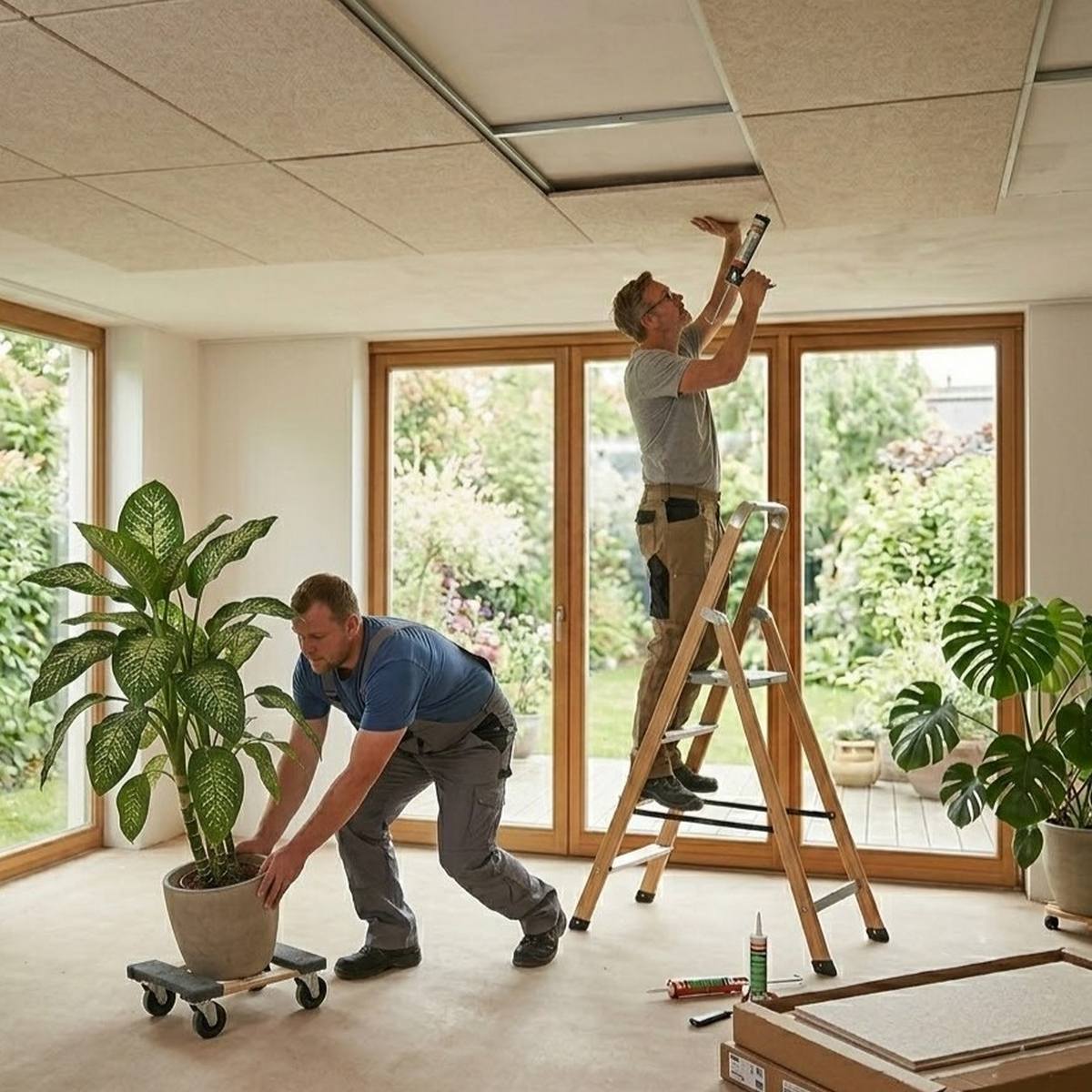 Eftermonteret lydisolering i loft uden byggeri med paneler