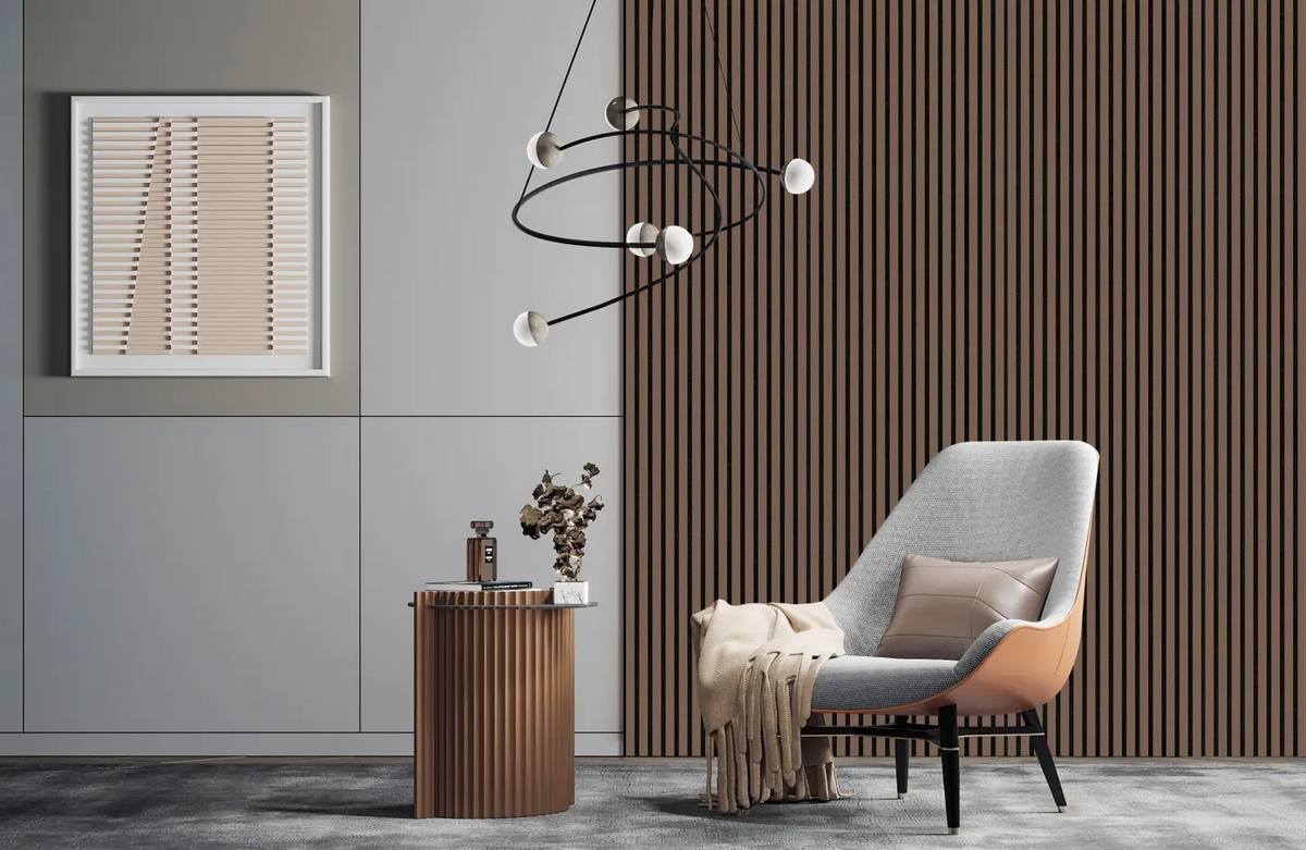 vægakustiske paneler til stuen